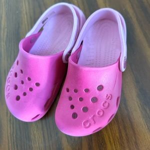 Girls size 10 crocs